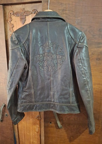 Deri Biker Ceket - Görsel 2