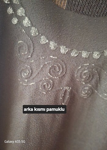 buluz Siyah Deri Nakışlı Kısa Kollu - Görsel 5