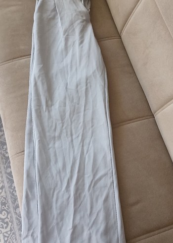 44 Beden gri Renk Gri Kadın Fermuarlı Rahat Kesim Pantolon