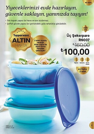 3 şekerpare 600 ml 3 lü