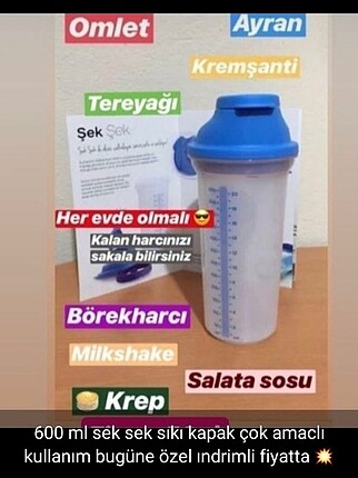 600 ml şek şek