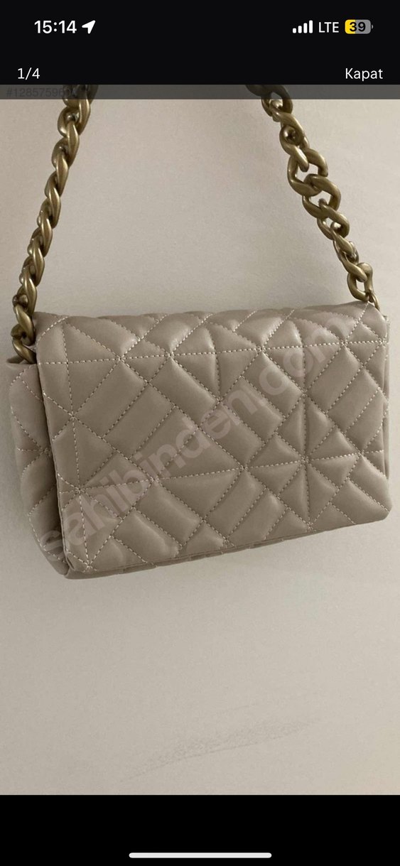 Kadın Fermuarlı Minimalist Çanta - Görsel 3