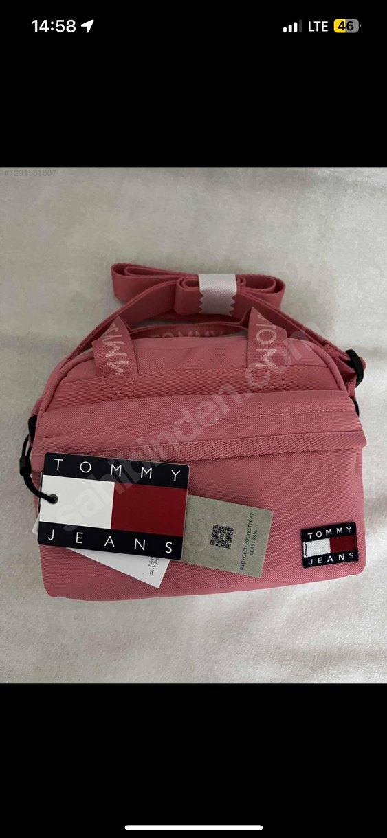 Tommy Jeans Pembe Fermuarlı Kadın Çanta - Görsel 3