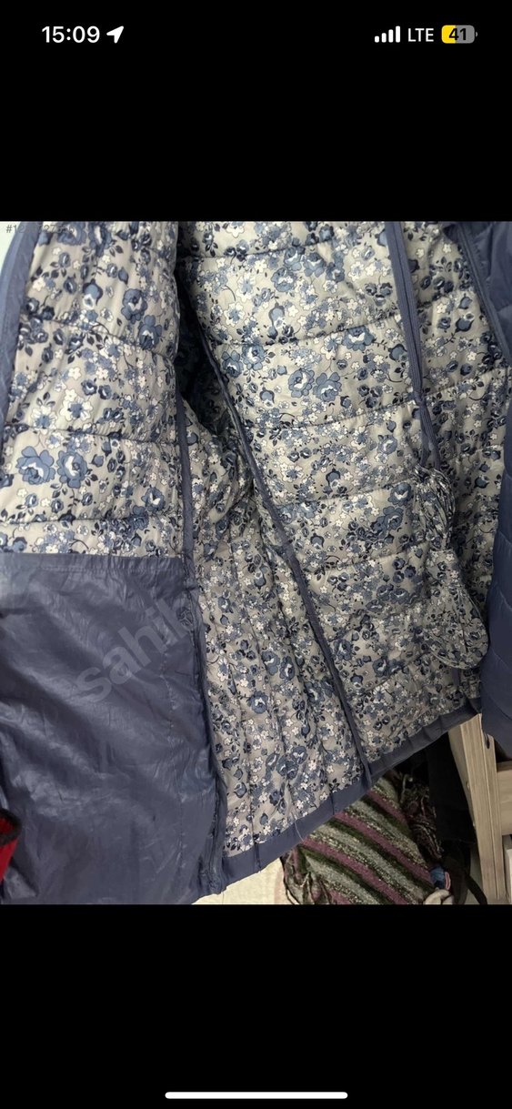 Bağlama Desenli Gri Mavi Fırın Eldiveni - Görsel 3