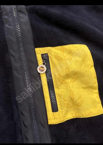 Sarı Nakışlı Kapüşonlu Erkek Sweatshirt - Görsel 2