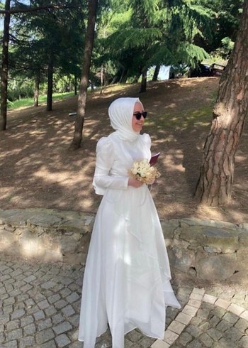 Beyaz nikah elbisesi - Görsel 2