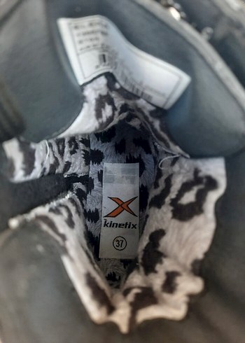 Kinetix Gri Kadın Blok Topuklu Goth Bot - Görsel 8