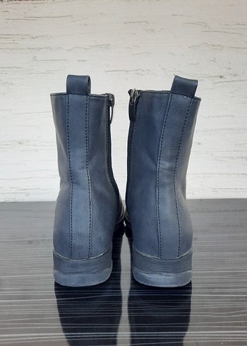 Kinetix Gri Kadın Blok Topuklu Goth Bot - Görsel 4