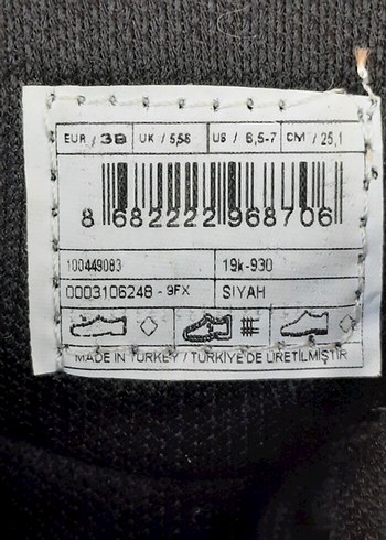 Butigo Siyah Rugan Platform Topuklu Kadın Spor Ayakkabı - Görsel 5