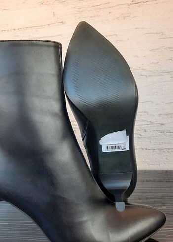 Nine West Siyah Deri Stiletto Topuklu Bot - Görsel 5