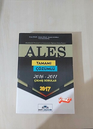 ALES 2017 2011-2016 tamamı çözümlü kitap