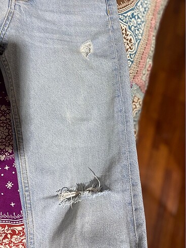 32 Beden mavi Renk bershka straight pantolon