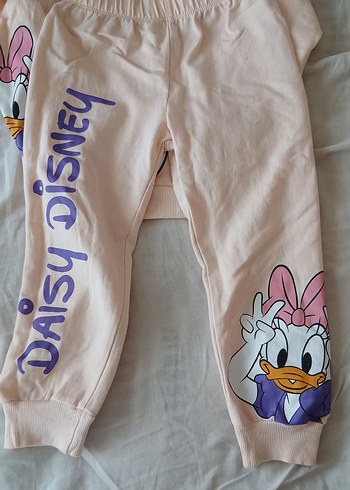 Bebek Kız Pembe Uzun Kollu Daisy Disney Takım - Görsel 3