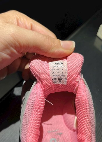 Kız Çocuk Pembe Bağcıklı Spor Ayakkabı - Görsel 4