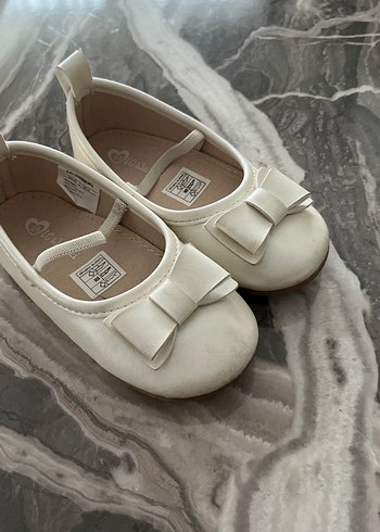 Kız Çocuk Beyaz Fiyonklu Babet - Görsel 4