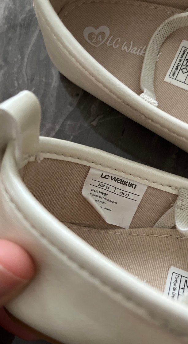 Kız Çocuk Beyaz Fiyonklu Babet - Görsel 5