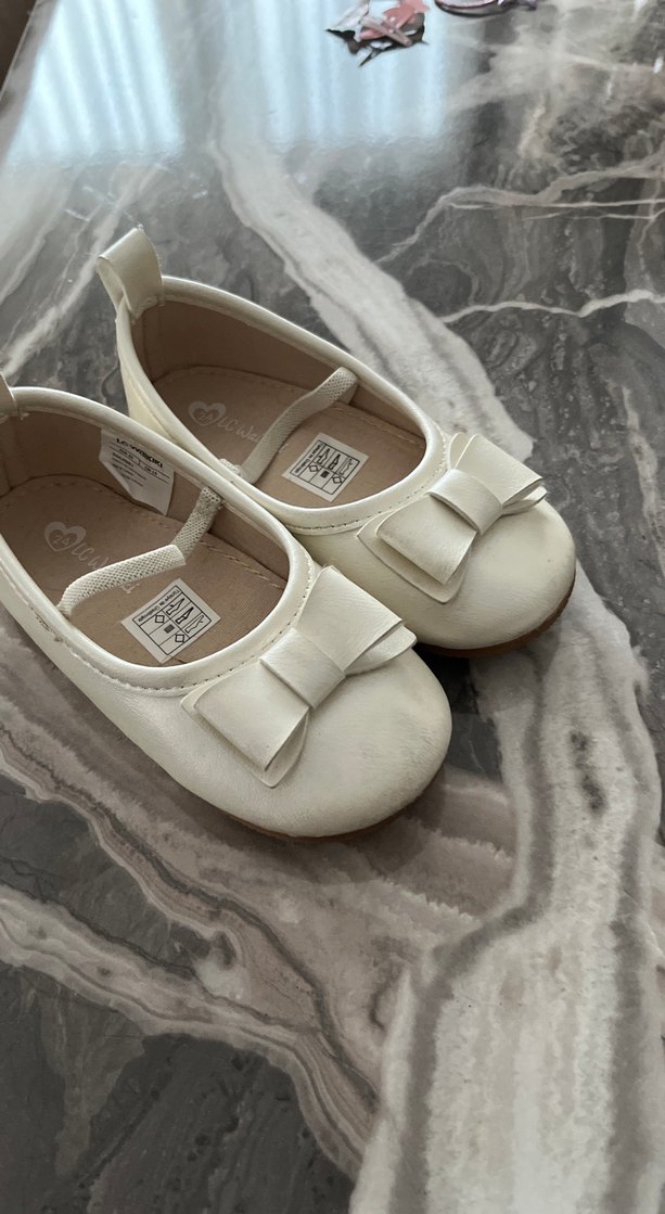 Kız Çocuk Beyaz Fiyonklu Babet - Görsel 4