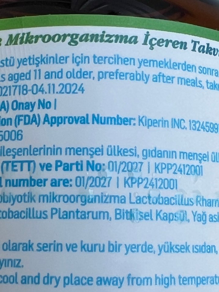 KİPER IN  Probiyotik Takviye - Görsel 5