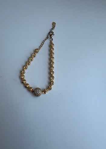 Altın Renkli Boncuklu Yılan Desenli Bileklik - Görsel 3