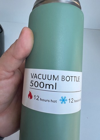 500ml Turkuaz Vakumlu Termos Seti - Görsel 3