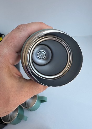 500ml Turkuaz Vakumlu Termos Seti - Görsel 4