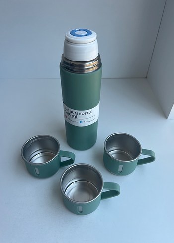 500ml Turkuaz Vakumlu Termos Seti - Görsel 7