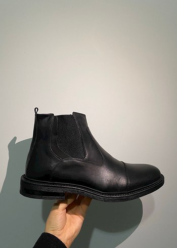 Siyah Deri Erkek Bot - derimod - Görsel 3