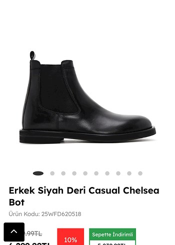 Siyah Deri Erkek Bot - derimod - Görsel 7