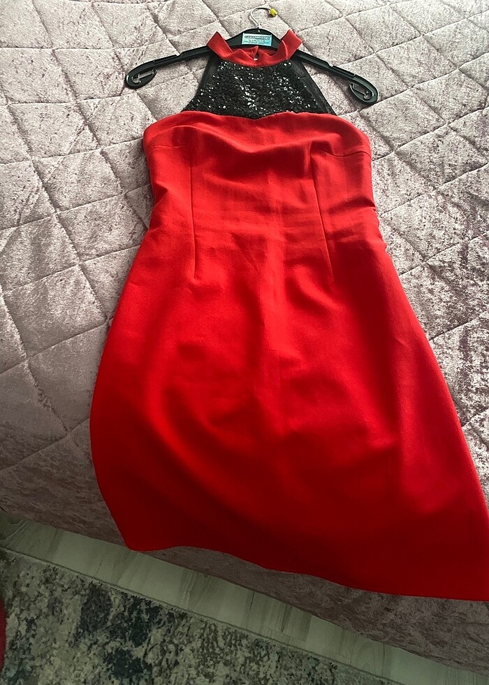 Payet detaylı elbise - Görsel 3