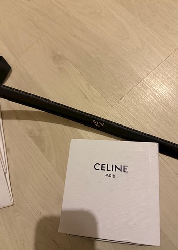Celine charm Altın Tokalı Deri Kadın Kemer - Görsel 4