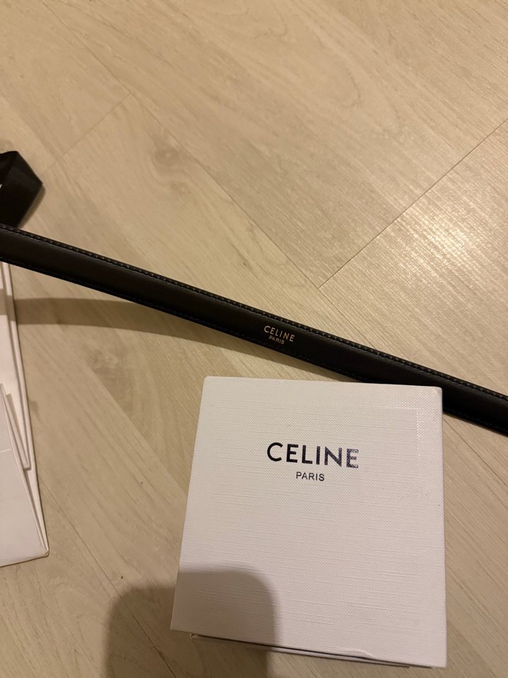 Celine charm Altın Tokalı Deri Kadın Kemer - Görsel 4