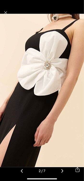 Roman çiçekli abiye - Görsel 2