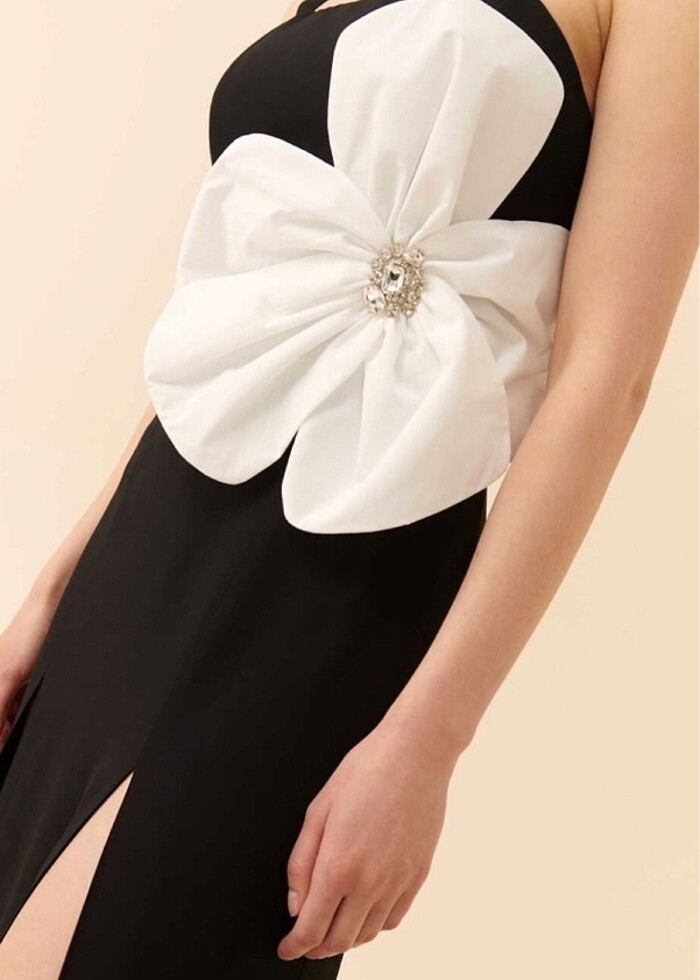 Roman çiçekli abiye - Görsel 2