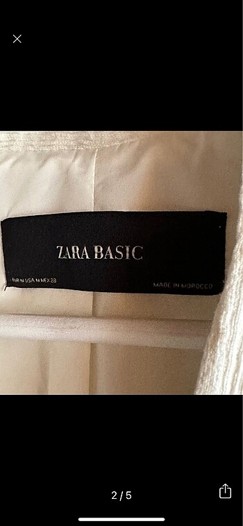 Zara Zara Uzun Blazer Ceket