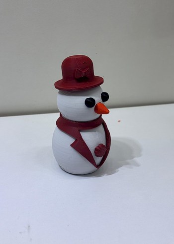 Renkli Şapkalı Kardan Adam Figürleri 
instagram: artivox3d - Görsel 3