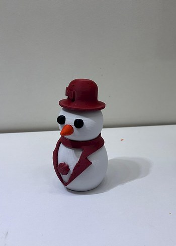 Renkli Şapkalı Kardan Adam Figürleri 
instagram: artivox3d - Görsel 5