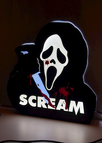 Kara Renkli Scream Aksiyon Figürü - Görsel 2