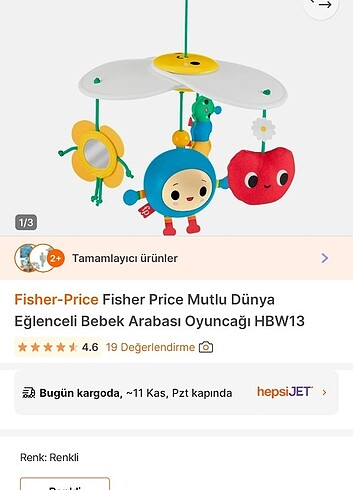 Fisher price puset oyuncağı