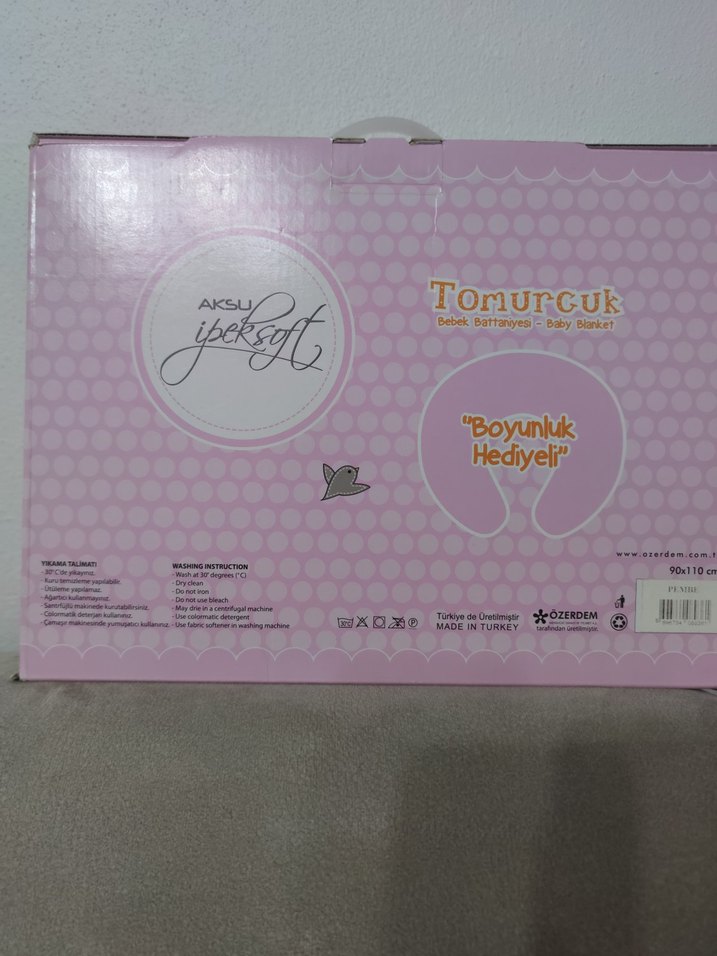 Tomurcuk Bebek Battaniyesi ve Boyun Yastığı Seti - Görsel 3