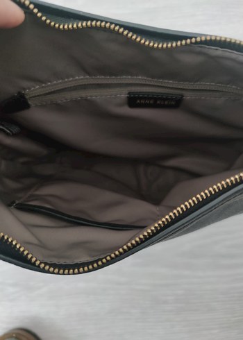 Siyah AnneKlein Yılan Desenli Deri Kadın Çanta - Görsel 8