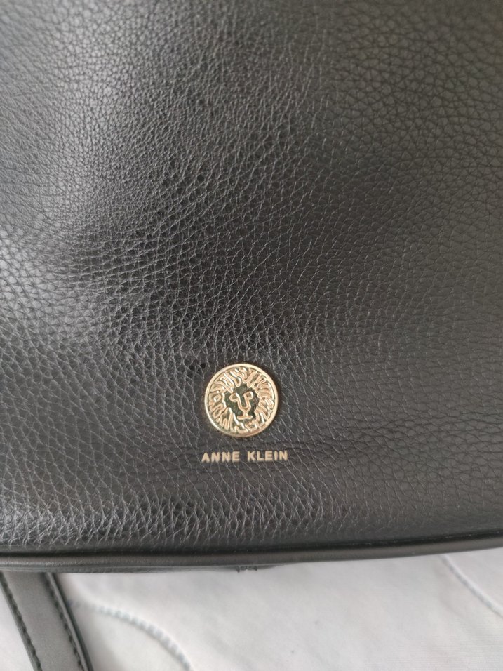 Siyah AnneKlein Yılan Desenli Deri Kadın Çanta - Görsel 4