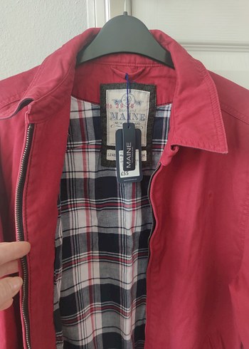 Bordo Erkek Düğmeli Midi Ceket - Görsel 5