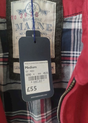 Bordo Erkek Düğmeli Midi Ceket - Görsel 6