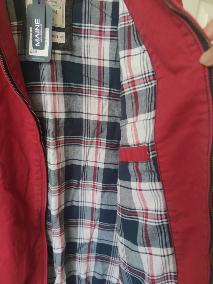 Bordo Erkek Düğmeli Midi Ceket - Görsel 4