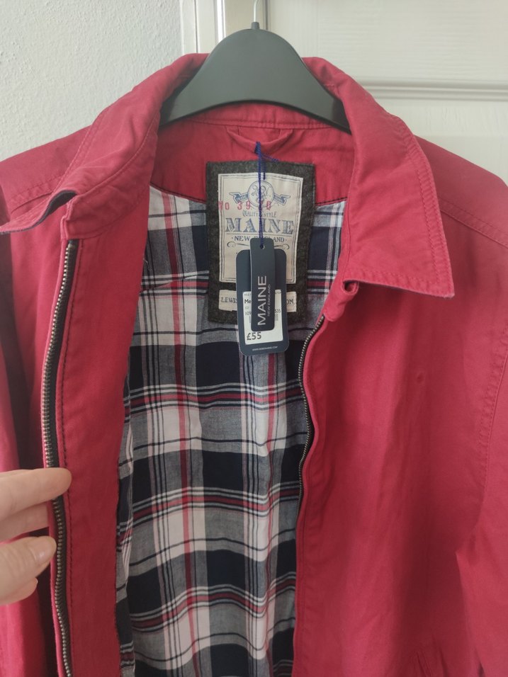 Bordo Erkek Düğmeli Midi Ceket - Görsel 5