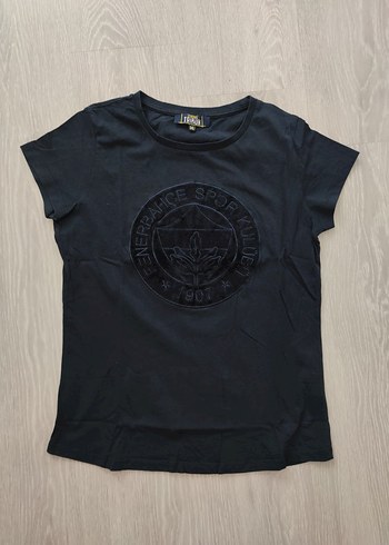 Fenerbahçe Lacivert feneryum Kadın süet Baskılı  Tişört - Görsel 2