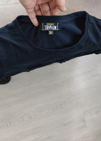 Fenerbahçe Lacivert feneryum Kadın süet Baskılı  Tişört - Görsel 4