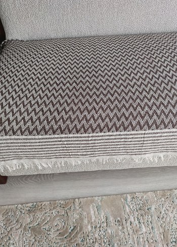 Kahverengi ve Gri Zebra Desenli Koltuk Örtüsü - Görsel 2