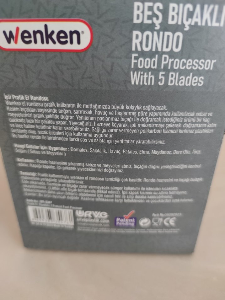 Wenken Beş Bıçaklı Rondo Mutfak Robotu - Görsel 3