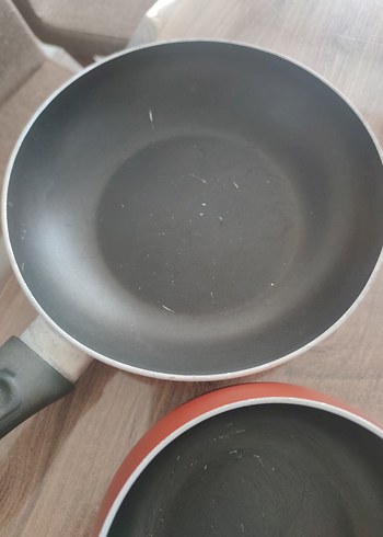 Kahverengi Teflon Kaplama Tencere ve Tava Seti - Görsel 2